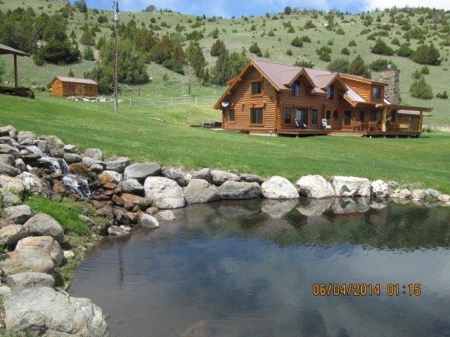 A home beside water in the Montana landscape